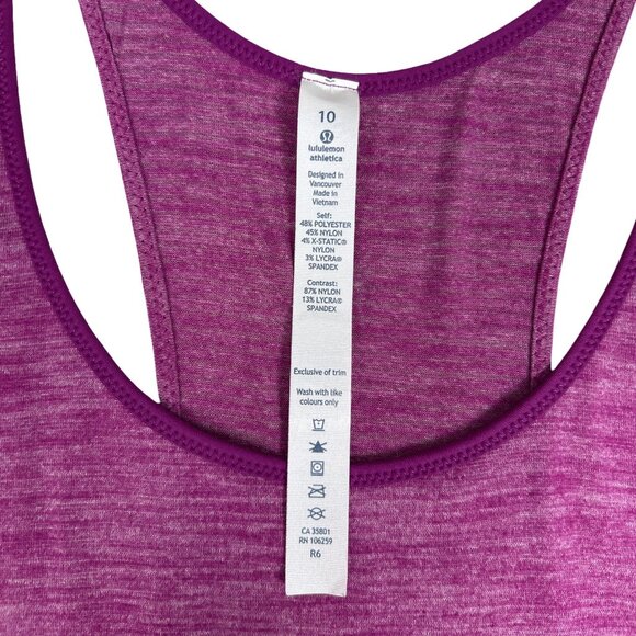 Lululemon What the Sport Singlet Heathered Loose Tank Top - Picture 7 of 10